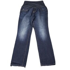 Old Navy Women's Maternity  Skinny Jeans Full Panel‎ Size 14 Reg Dark Wash Denim